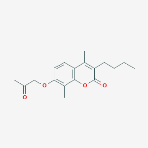 3-butyl-4,8-dimethyl-7-(2-oxopropoxy)-2H-chromen-2-one