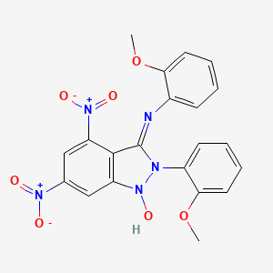 N,2-bis(2-methoxyphenyl)-4,6-dinitro-2H-indazol-3-amine 1-oxide