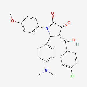 4-[(4-chlorophenyl)carbonyl]-5-[4-(dimethylamino)phenyl]-3-hydroxy-1-(4-methoxyphenyl)-1,5-dihydro-2H-pyrrol-2-one