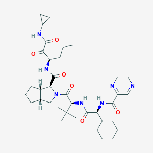 molecular formula C36H53N7O6 B115226 Telaprevir, (R)- CAS No. 923270-50-2