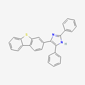 molecular formula C27H18N2S B11522606 4-dibenzo[b,d]thiophen-3-yl-2,5-diphenyl-1H-imidazole 