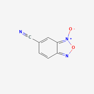 molecular formula C7H3N3O2 B11522665 6-Cyano-2,1,3-benzoxadiazol-1-ium-1-olate 