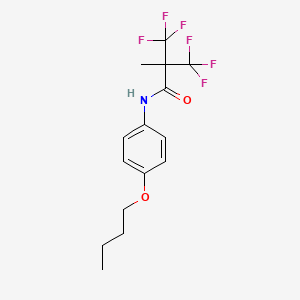 N-(4-butoxyphenyl)-3,3,3-trifluoro-2-methyl-2-(trifluoromethyl)propanamide