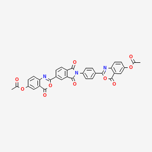 2-(4-{5-[6-(acetyloxy)-4-oxo-4H-3,1-benzoxazin-2-yl]-1,3-dioxo-1,3-dihydro-2H-isoindol-2-yl}phenyl)-4-oxo-4H-3,1-benzoxazin-6-yl acetate