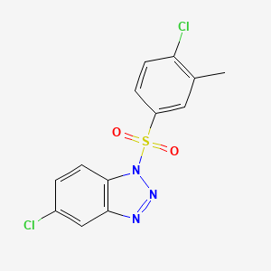 5-chloro-1-[(4-chloro-3-methylphenyl)sulfonyl]-1H-benzotriazole