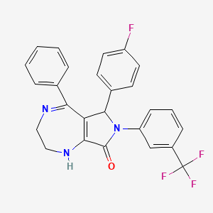 6-(4-fluorophenyl)-5-phenyl-7-[3-(trifluoromethyl)phenyl]-2,3,6,7-tetrahydropyrrolo[3,4-e][1,4]diazepin-8(1H)-one