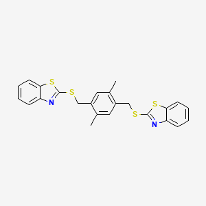 2,2'-[(2,5-Dimethylbenzene-1,4-diyl)bis(methanediylsulfanediyl)]bis(1,3-benzothiazole)