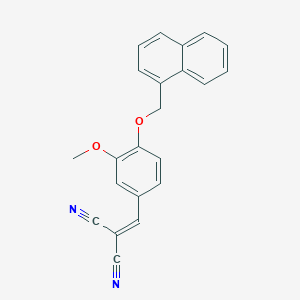 [3-Methoxy-4-(naphthalen-1-ylmethoxy)benzylidene]propanedinitrile