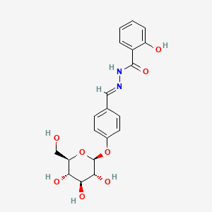 N'-{(E)-[4-(beta-D-glucopyranosyloxy)phenyl]methylidene}-2-hydroxybenzohydrazide