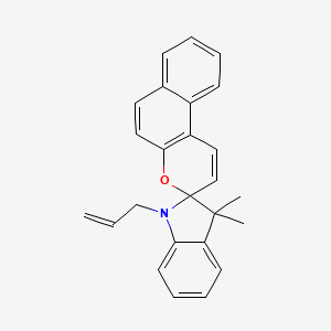 molecular formula C25H23NO B11522870 3',3'-Dimethyl-1'-(prop-2-en-1-yl)-1',3'-dihydrospiro[benzo[f]chromene-3,2'-indole] 