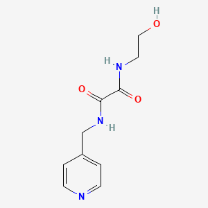 molecular formula C10H13N3O3 B11522880 N-(2-hydroxyethyl)-N'-(pyridin-4-ylmethyl)ethanediamide 