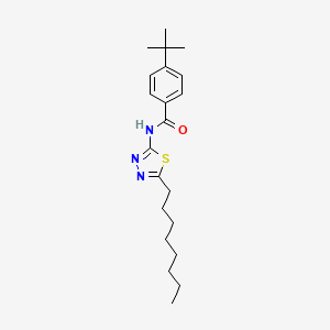 4-tert-butyl-N-(5-octyl-1,3,4-thiadiazol-2-yl)benzamide