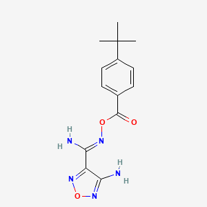 4-amino-N'-{[(4-tert-butylphenyl)carbonyl]oxy}-1,2,5-oxadiazole-3-carboximidamide