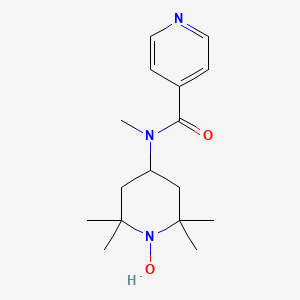 N-(1-hydroxy-2,2,6,6-tetramethylpiperidin-4-yl)-N-methylpyridine-4-carboxamide