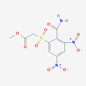 Methyl [(2-carbamoyl-3,5-dinitrophenyl)sulfonyl]acetate