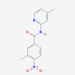 3-methyl-N-(4-methylpyridin-2-yl)-4-nitrobenzamide