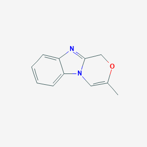 molecular formula C11H10N2O B115232 3-methyl-1H-[1,4]oxazino[4,3-a]benzimidazole CAS No. 156576-12-4