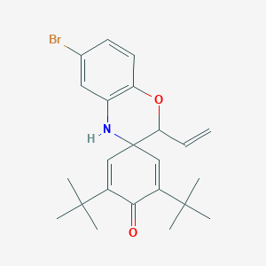 6-Bromo-3',5'-DI-tert-butyl-2-ethenyl-2,4-dihydrospiro[1,4-benzoxazine-3,1'-cyclohexane]-2',5'-dien-4'-one