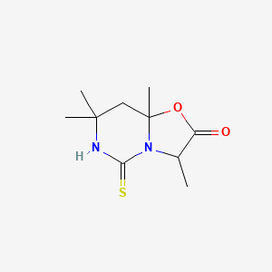 3,7,7,8a-tetramethyl-5-thioxotetrahydro-5H-[1,3]oxazolo[3,2-c]pyrimidin-2(3H)-one