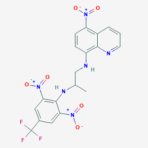 N~2~-[2,6-dinitro-4-(trifluoromethyl)phenyl]-N~1~-(5-nitroquinolin-8-yl)propane-1,2-diamine