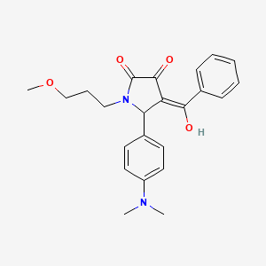 4-Benzoyl-5-(4-dimethylamino-phenyl)-3-hydroxy-1-(3-methoxy-propyl)-1,5-dihydro-pyrrol-2-one