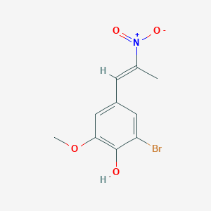 2-bromo-6-methoxy-4-[(1E)-2-nitroprop-1-en-1-yl]phenol