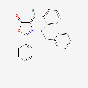 (4Z)-4-[2-(benzyloxy)benzylidene]-2-(4-tert-butylphenyl)-1,3-oxazol-5(4H)-one