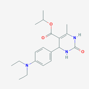 Propan-2-yl 4-[4-(diethylamino)phenyl]-6-methyl-2-oxo-1,2,3,4-tetrahydropyrimidine-5-carboxylate