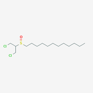 molecular formula C15H30Cl2OS B11523437 1,3-Dichloropropan-2-yl dodecyl sulfoxide 