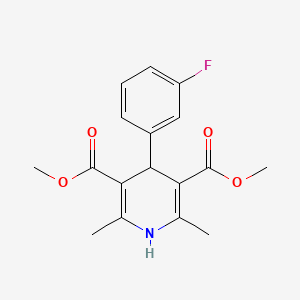 Dimethyl 4-(3-fluorophenyl)-2,6-dimethyl-1,4-dihydropyridine-3,5-dicarboxylate