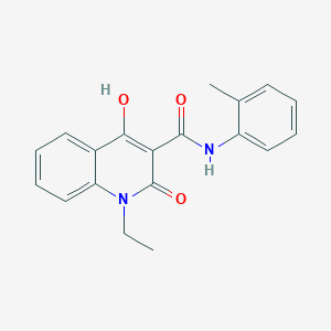 1-ethyl-4-hydroxy-N-(2-methylphenyl)-2-oxo-1,2-dihydroquinoline-3-carboxamide