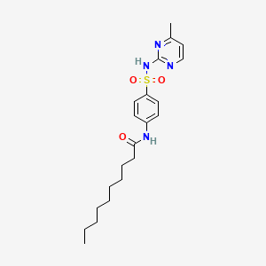 N-{4-[(4-methylpyrimidin-2-yl)sulfamoyl]phenyl}decanamide