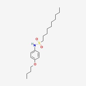 N-(4-butoxyphenyl)decane-1-sulfonamide