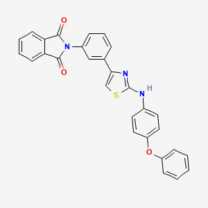 molecular formula C29H19N3O3S B11523497 2-(3-{2-[(4-phenoxyphenyl)amino]-1,3-thiazol-4-yl}phenyl)-1H-isoindole-1,3(2H)-dione 