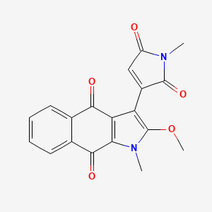 2-methoxy-1-methyl-3-(1-methyl-2,5-dioxo-2,5-dihydro-1H-pyrrol-3-yl)-1H-benzo[f]indole-4,9-dione