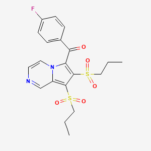 [7,8-Bis(propylsulfonyl)pyrrolo[1,2-a]pyrazin-6-yl](4-fluorophenyl)methanone