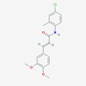 (2E)-N-(4-chloro-2-methylphenyl)-3-(3,4-dimethoxyphenyl)prop-2-enamide