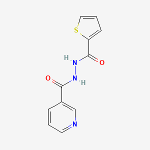 N'-(thiophene-2-carbonyl)pyridine-3-carbohydrazide