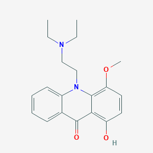 molecular formula C20H24N2O3 B115238 10-(2-(Diethylamino)ethyl)-1-hydroxy-4-methoxy-9(10H)-acridinone CAS No. 141992-59-8