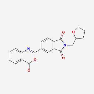 5-(4-oxo-4H-3,1-benzoxazin-2-yl)-2-(tetrahydrofuran-2-ylmethyl)-1H-isoindole-1,3(2H)-dione