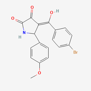 4-[(4-bromophenyl)carbonyl]-3-hydroxy-5-(4-methoxyphenyl)-1,5-dihydro-2H-pyrrol-2-one