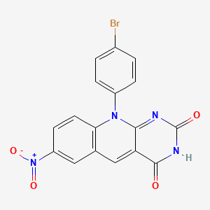 10-(4-bromophenyl)-7-nitropyrimido[4,5-b]quinoline-2,4(3H,10H)-dione