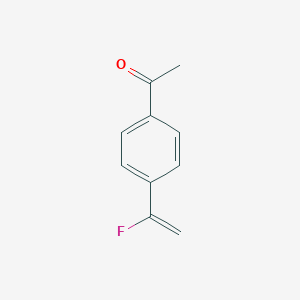 molecular formula C10H9FO B115239 1-[4-(1-Fluoroethenyl)phenyl]ethanone CAS No. 157437-39-3