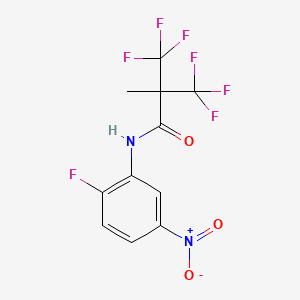 3,3,3-trifluoro-N-(2-fluoro-5-nitrophenyl)-2-methyl-2-(trifluoromethyl)propanamide