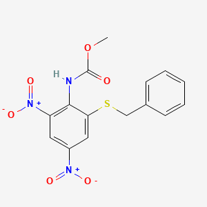 Methyl [2-(benzylsulfanyl)-4,6-dinitrophenyl]carbamate