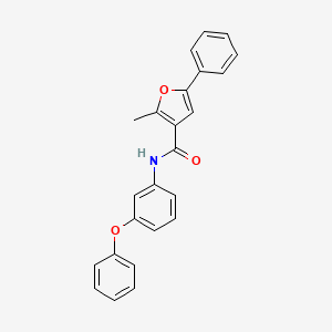 2-methyl-N-(3-phenoxyphenyl)-5-phenylfuran-3-carboxamide