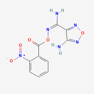 4-amino-N'-{[(2-nitrophenyl)carbonyl]oxy}-1,2,5-oxadiazole-3-carboximidamide