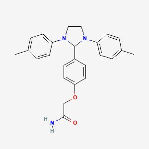 2-{4-[1,3-Bis(4-methylphenyl)imidazolidin-2-yl]phenoxy}acetamide