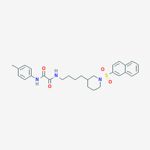 N1-(4-(1-(Naphthalen-2-ylsulfonyl)piperidin-3-yl)butyl)-N2-(p-tolyl)oxalamide