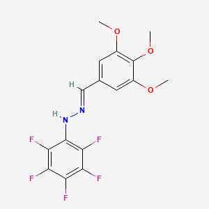 (2E)-1-(pentafluorophenyl)-2-(3,4,5-trimethoxybenzylidene)hydrazine